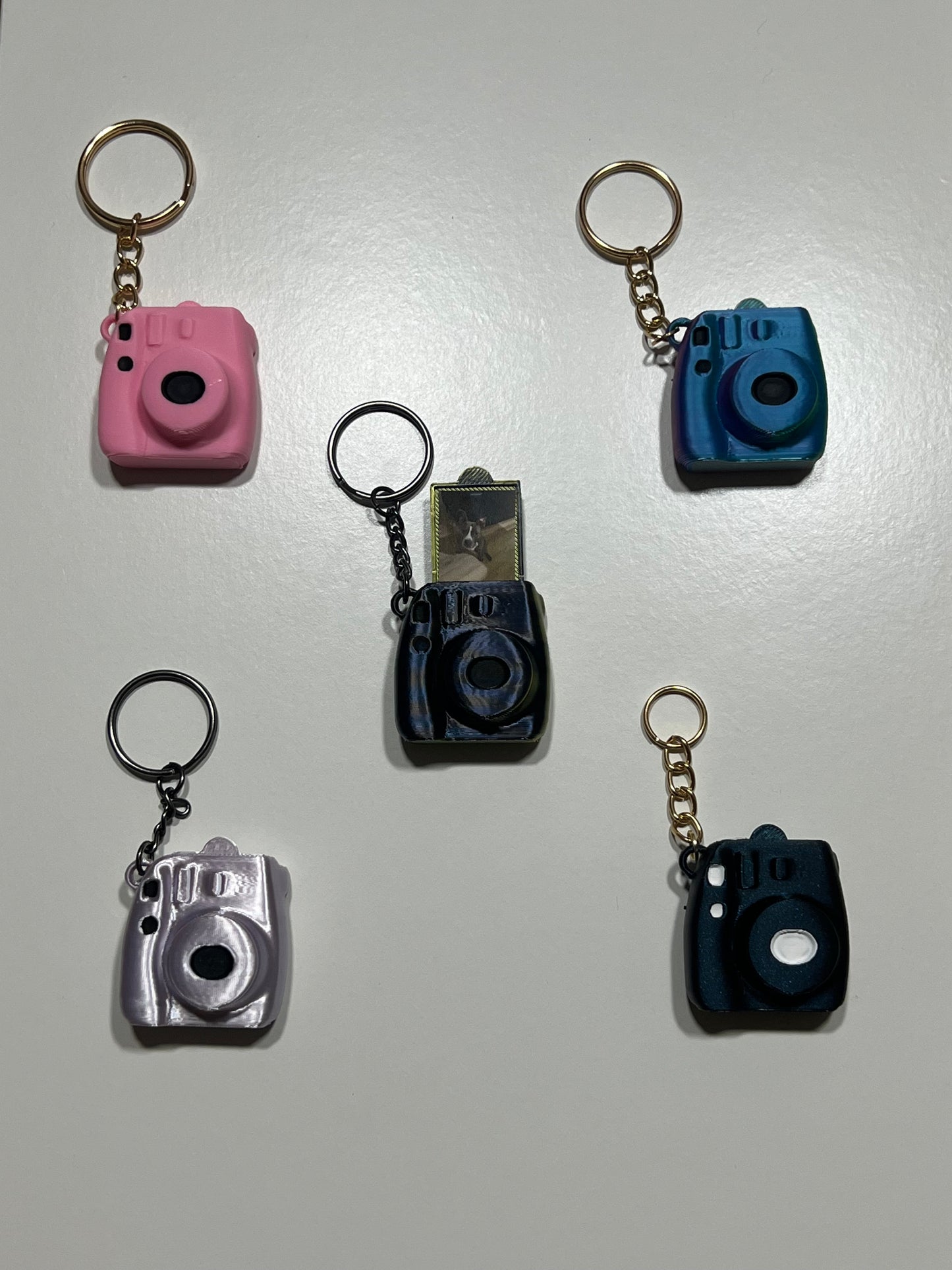 Camera keychain with photo slot