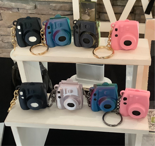 Camera keychain with photo slot